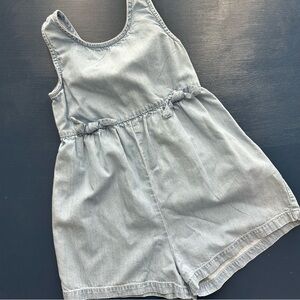 Light Blue Denim Kids Romper